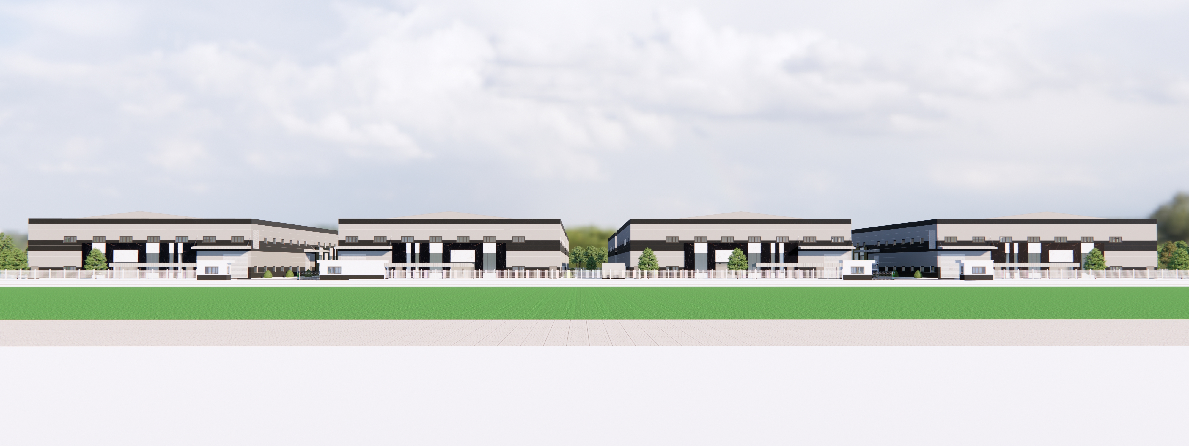 Mặt trước nhà xưởng